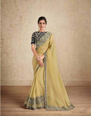 Look Pretty Wearing This Lovely Designer  Saree