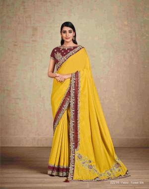 Look Pretty Wearing This Lovely Designer  Saree