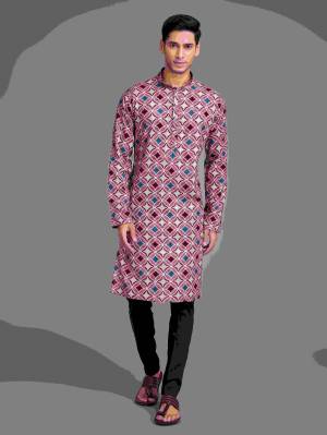 Shine Bright In This Designer Readymade Mens Wear Kurta Here