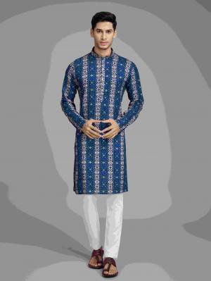 Shine Bright In This Designer Readymade Mens Wear Kurta Here