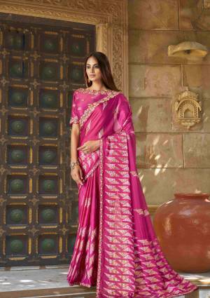 Look Pretty Wearing This Lovely Designer  Saree