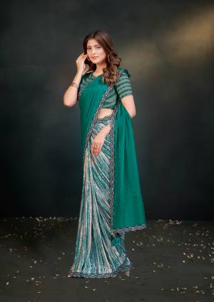 Look Pretty Wearing This Lovely Designer  Saree