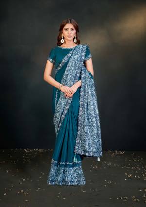 Look Pretty Wearing This Lovely Designer  Saree