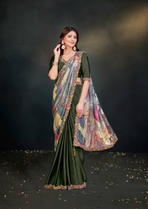 Look Pretty Wearing This Lovely Designer  Saree