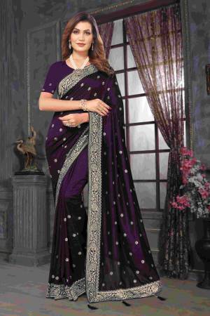 Look Pretty Wearing This Lovely Designer  Saree