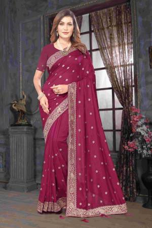 Look Pretty Wearing This Lovely Designer  Saree