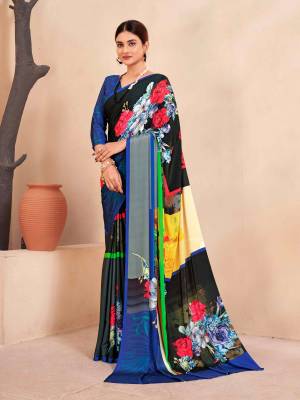 Look Pretty Wearing This Lovely Designer  Saree