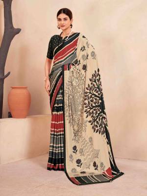 Look Pretty Wearing This Lovely Designer  Saree