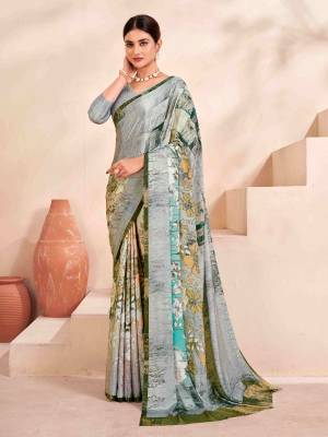 Look Pretty Wearing This Lovely Designer  Saree