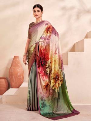 Look Pretty Wearing This Lovely Designer  Saree