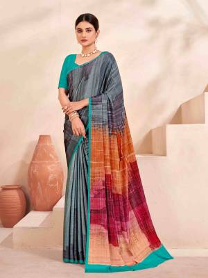 Look Pretty Wearing This Lovely Designer  Saree