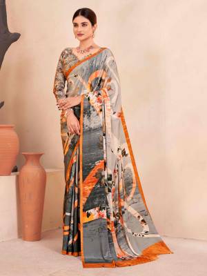 Look Pretty Wearing This Lovely Designer  Saree