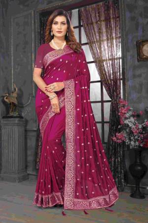 Look Pretty Wearing This Lovely Designer  Saree