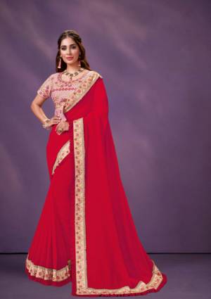 Look Pretty Wearing This Lovely Designer  Saree