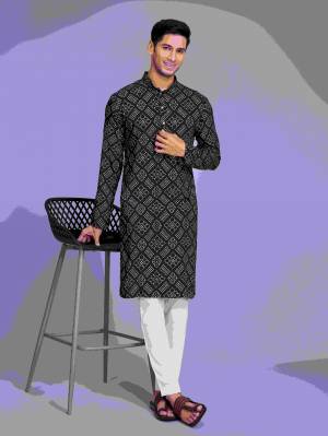 Shine Bright In This Designer Readymade Mens Wear Kurta Here