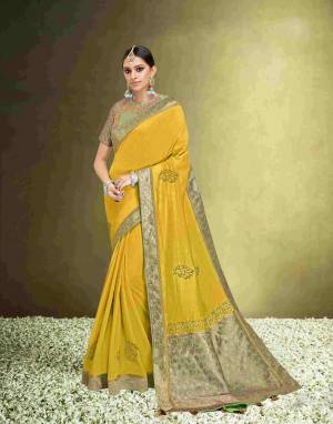 Look Pretty Wearing This Lovely Designer  Saree