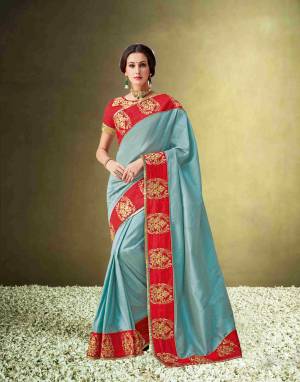 Look Pretty Wearing This Lovely Designer  Saree