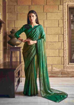 Look Pretty Wearing This Lovely Designer  Saree