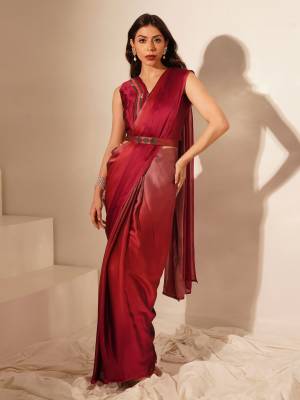 Look Pretty Wearing This Lovely Designer  Ready To Wear Saree