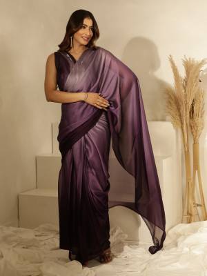 Look Pretty Wearing This Lovely Designer  Ready To Wear Saree