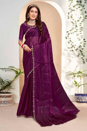 Look Pretty Wearing This Lovely Designer   Saree