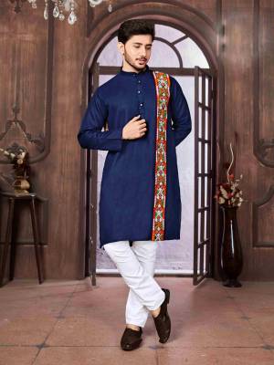 Shine Bright In This Designer Readymade Mens Wear Kurta Here