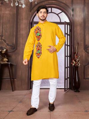 Shine Bright In This Designer Readymade Mens Wear Kurta Here