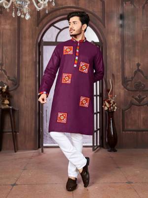 Shine Bright In This Designer Readymade Mens Wear Kurta Here