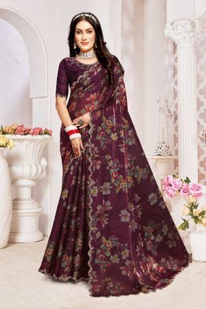 Shine Bright In This Beautiful Designer saree 