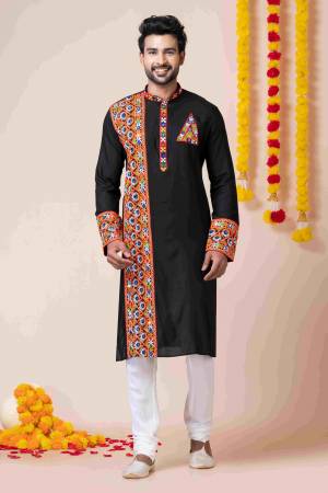 Shine Bright In This Designer Readymade Mens Wear Kurta Here