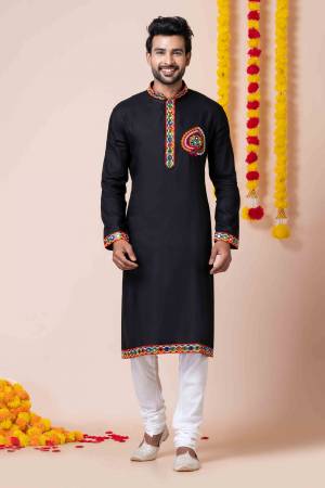 Shine Bright In This Designer Readymade Mens Wear Kurta Here