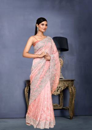 Look Pretty Wearing This Lovely Designer  Saree