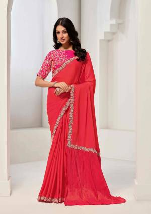 Look Pretty Wearing This Lovely Designer  Saree