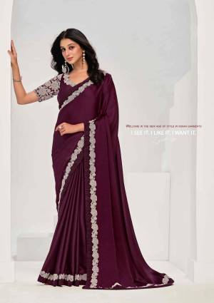 Look Pretty Wearing This Lovely Designer  Saree