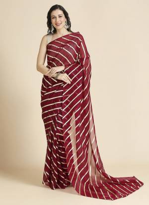 Look Pretty Wearing This Lovely Designer  Saree