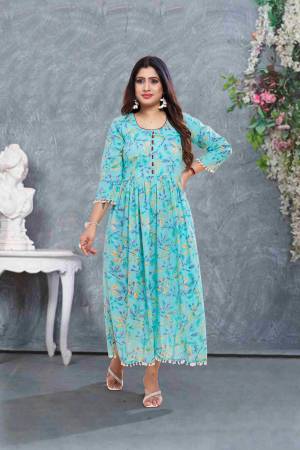 Shine Bright In This Beautiful Designer Readymade  kurti 