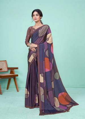 Look Pretty Wearing This Lovely Designer  Saree