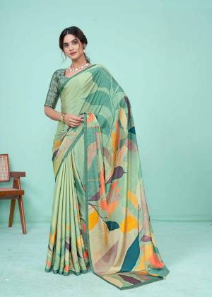 Look Pretty Wearing This Lovely Designer  Saree