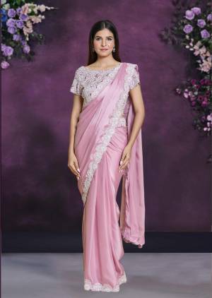 Look Pretty Wearing This Lovely Designer  Readymade Saree