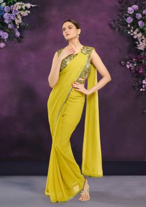 Look Pretty Wearing This Lovely Designer  Readymade Saree