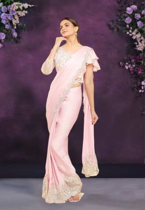 Look Pretty Wearing This Lovely Designer  Readymade Saree