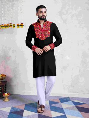 Shine Bright In This  Designer Readymade Mens Wear Kurta Here