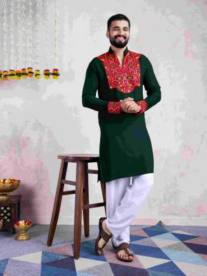 Shine Bright In This  Designer Readymade Mens Wear Kurta Here