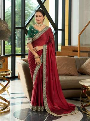 Look Pretty Wearing This Lovely Designer  Saree