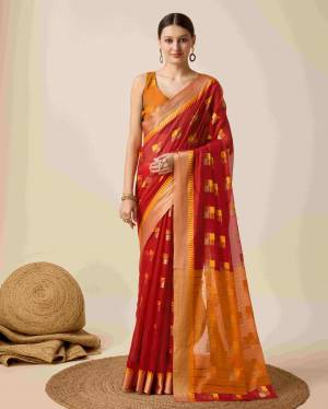 Look Pretty Wearing This Lovely Designer  Saree