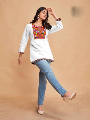 Shine Bright In This Beautiful Designer Readymade  kurti 