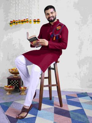 Shine Bright In This  Designer Readymade Mens Wear Kurta Here