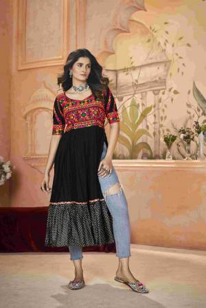 Shine Bright In This Beautiful Designer Readymade  kurti 