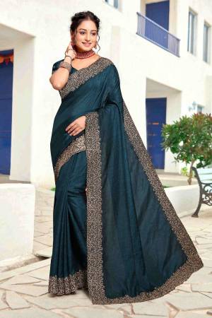 Look Pretty Wearing This Lovely Designer  Saree