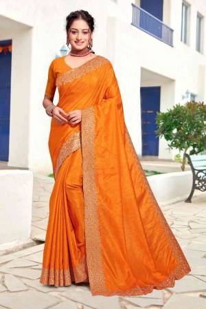 Look Pretty Wearing This Lovely Designer  Saree